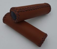 Babac - Poignée « rétro » 120mm brun confort avec couture