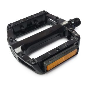 Damco - Pédales en ALLIAGE NOIR AVEC REFLECTEUR (9/16") pedals
