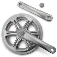 Damco - PÉDALIER SIMPLE ACIER/ALU Steel/alloy Single crank