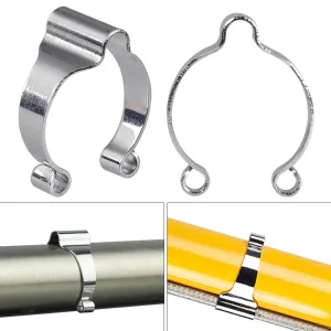 Babac - Attache 1-1/8″ chromé en acier pour gaine (sac de 3/pcs)