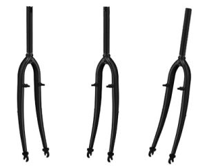 Fourche noire 700c avec pivots 28.6mm Filetée*
