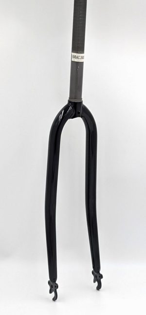 Fourche 700C 1″ (25.4mm) Sans pivots acier noir filetée