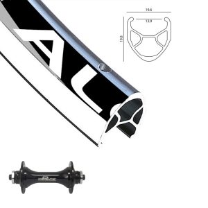 Alexrims - Roue Avant 700c R-450 NOIR Déclencheur