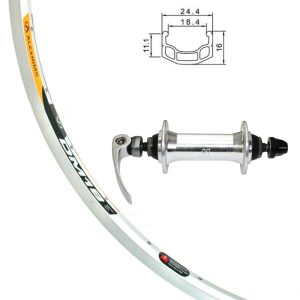 Alexrims - Roue AVANT 700c DM-18 / Moyeu ALLIAGE QR