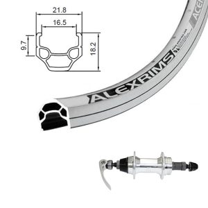 Alexrims - Roue Arrière 700c Ace 18 Argent Roue Libre Déclencheur Back wheel