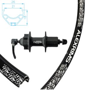 Alexrims - Roue Arrière MD21 27.5po Cassette 8-9-10 Vit. Disque 6 boulons Back wheel