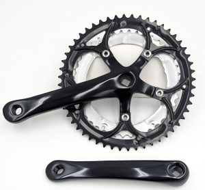 VUELTA - Pédalier 52/42 alliage noir 170mm 6-7-8-9 vitesses