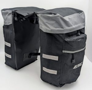 BBC - Saccoches arrières 2 morceaux noir rear bags for rack