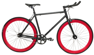 Vélo fixe DCO - Fixe Bull Horn Jantes Rouges - 2022