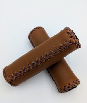 Babac - Poignée « rétro » 120mm brun confort avec couture